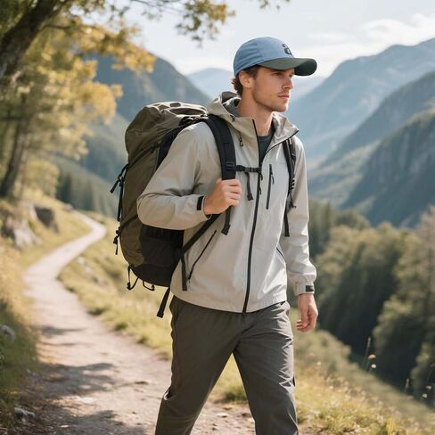 Men's Two-Tone Baseball Cap Curved Brim Trucker Cap Embroidered Dad Hat Adjustable Golf Fitted Hat for Women in Kuwait