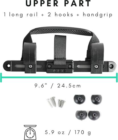 Vincita Bike Pannier Hardware Kit - Convert Any Bag Into Bicycle Pannier - One Set of Pannier Mounting Attachment Hardware in Kuwait
