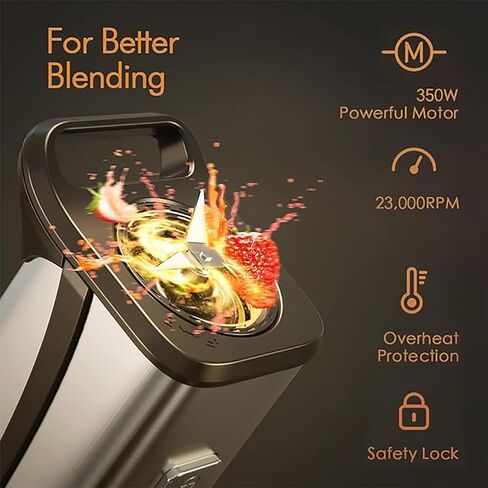 Enfmay Smoothie Blender Maker 1450W خلاط عالي الأداء للمطبخ مع 4 برامج مسبقة 8 سرعات التحكم في 33000 دورة في الدقيقة خلاط قوي 2L Tritan BPA حاوية الحاوية الخالية in Saudi Arabia