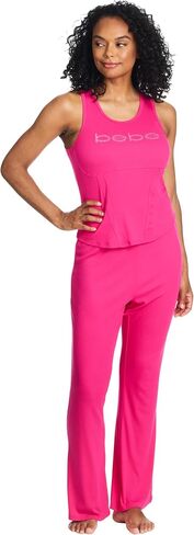 bebe Womens Short Sleeve Shirt and Lounge Skinny Pajama Pants with Pockets Sleepwear Set in Kuwait