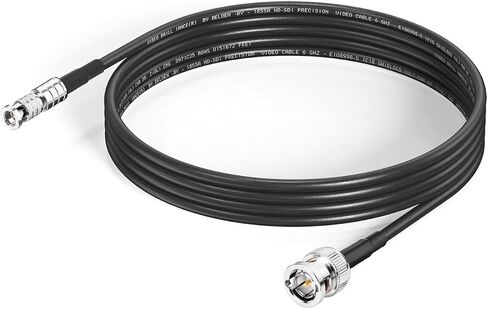 Superbat 75-Ohm BNC Female to HDBNC Male Cable Belden 1855A,3G/6G/12G-SDI Support, for Blackmagic Video Assist Monitor Professional Cameras and Video Switchers (12inch,2-Pack) in Kuwait