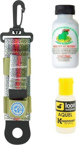Loon Outdoors Aquel and Frogs Fanny Fly Fly Floatant with Kingfisher Combo Holder in Kuwait