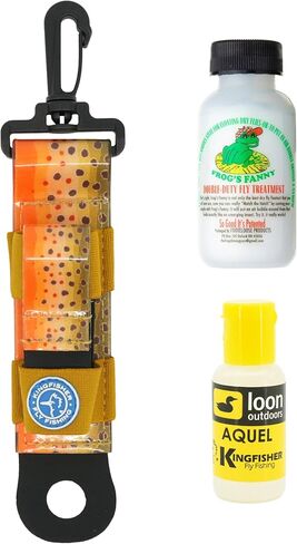 Loon Outdoors Aquel and Frogs Fanny Fly Fly Floatant with Kingfisher Combo Holder in Kuwait