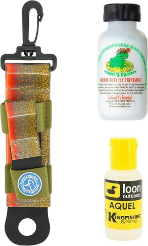 Loon Outdoors Aquel and Frogs Fanny Fly Fly Floatant with Kingfisher Combo Holder in Kuwait