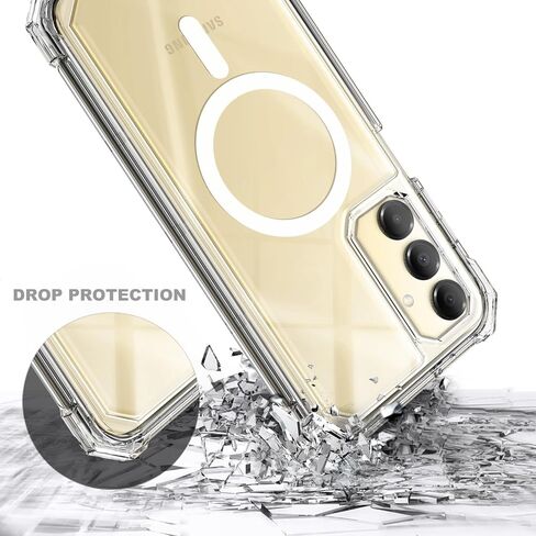 for Samsung Galaxy A16 5G Phone Case, Magnetic Case [Compatible with Mag-Safe] Shockproof Protective Bumper Case (Clear) in Kuwait