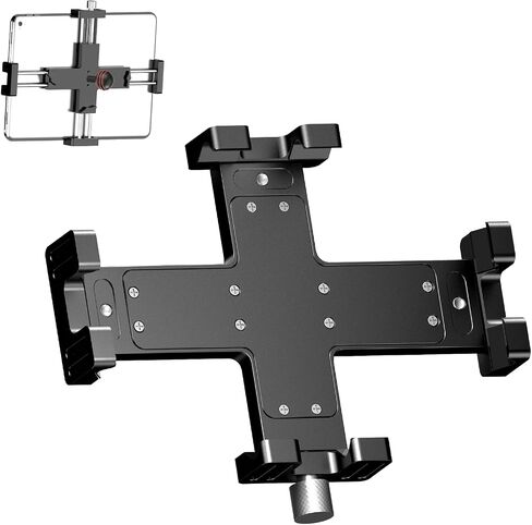 Aluminum Tablet Holder Mount with 1" Ball Head Adapter Compatible with B Size 1" Double Socket Arm and Car Holder，with 1/4 Threaded Hole Expandable, for Car/Office Desk/Vehicle Dashboard in Kuwait