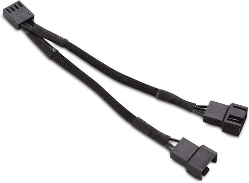 PWM Fan Splitter Cable 3 Way 4 Pin PC Fan Splitter Extension Cable PWM Fan Splitt for Computer ATX Enclosure 2 Pack 12 Inches in Kuwait