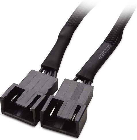 PWM Fan Splitter Cable 3 Way 4 Pin PC Fan Splitter Extension Cable PWM Fan Splitt for Computer ATX Enclosure 2 Pack 12 Inches in Kuwait