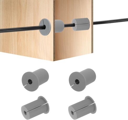 4pcs جدار الحلقات للكابلات 1 بوصة 1 بوصة الكابل الجدار الجدار تغذية من خلال مجموعة التوجيه الكابلات كابل الجدار تمر عبر إيثرنت مع ثقب 8 مم ، أسود in Kuwait