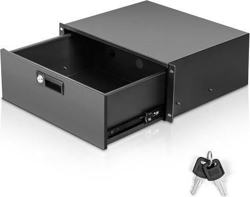 2U رف درج لرف الخادم 19 بوصة وخزانة الشبكة ، قضية رف القفل القابلة للقفل مع مفتاح ، وسعة هيكل خادم 2U إلى 22 رطلا (2U) in Kuwait