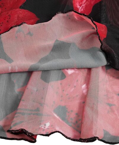 تنورة طويلة للسيدات من Verdusa بخصر عالٍ وطبعات زهور وحاشية مكشكشة وذيل السمكة in Kuwait