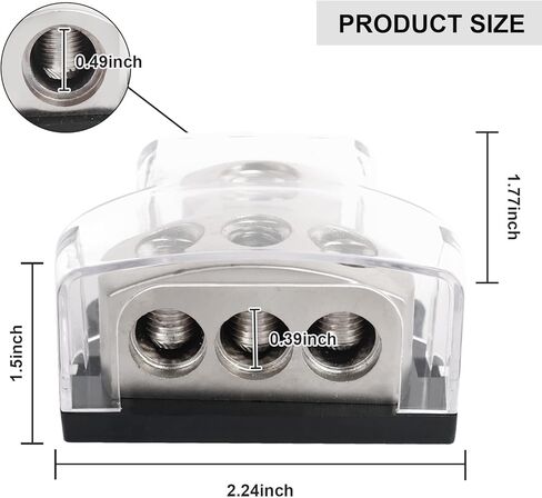 3 طريقة توزيع الطاقة كتلة السيارة الصوتية 1x 0 مقياس الإدخال / 3x 4 Gauge Output Ground Motter Block AMP للسيارات شاحنة القوارب البحرية ، 1pc in Kuwait