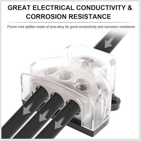 3 طريقة توزيع الطاقة كتلة السيارة الصوتية 1x 0 مقياس الإدخال / 3x 4 Gauge Output Ground Motter Block AMP للسيارات شاحنة القوارب البحرية ، 1pc in Kuwait