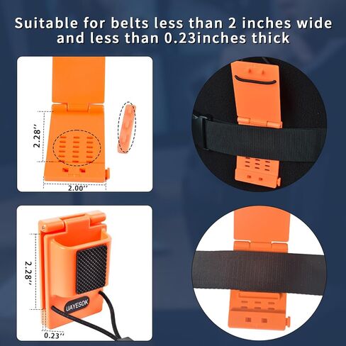 UAYESOK Quick-Release Radio Belt Holster, Tactical Adjustable Walkie Talkie Belt Clip Holder for BaoFeng Kenwood Motorola YAESU Midland HT Scanner Two Way Radio in Kuwait
