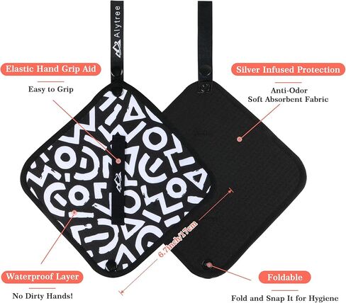 Invech Pee Cloth for Women Hiking Outdoor,Soft & Absorbent Pee Rag, Camping Reusable Toilet Paper Washable, Hygienic Female Urination Solution for Hiking, Travel (Orange) in Kuwait