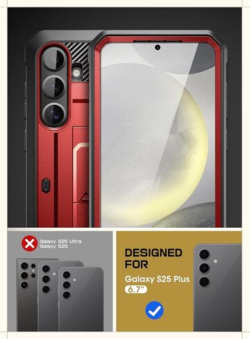 Supcase for Samsung Galaxy S25 Plus مع Stand (Unicorn Beetle Pro) ، [2 إطارات أمامية] in Kuwait