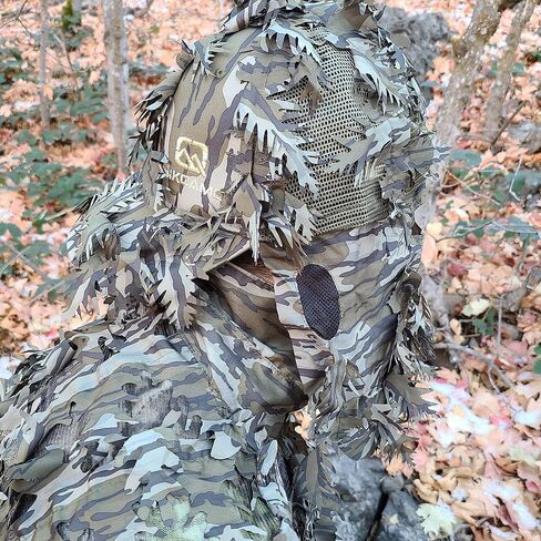 Mossy Oak Break-Up Camo Face Mask Rear Facing Hat for Hunting, Officially Licensed Camouflage in Kuwait