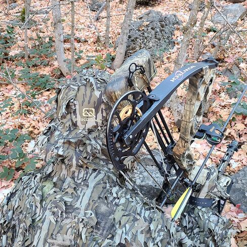 Mossy Oak Break-Up Camo Face Mask Rear Facing Hat for Hunting, Officially Licensed Camouflage in Kuwait