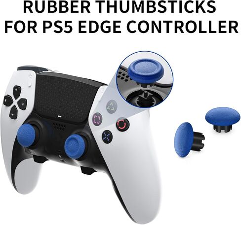 Replacement Thumbsticks for PS5 Edge Controller, 4 Back Paddles Triggers Buttons Accessories Kits, Replacement Parts Adjustable Height Analog Thumb Stick for PS5 Edge Controller in Kuwait