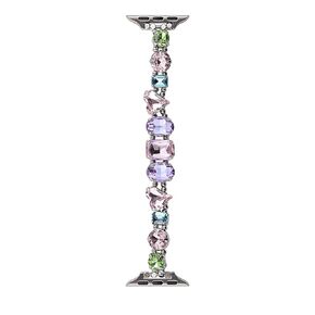سوار بلورات Northern Lights متوافق مع Apple Watch Band 40mm/38mm/41mm Series 9 8 7 SE Series 6/5/4 Fashion Fashion Cute Handmade Strap (38mm/40mm/41mm ، Purple)