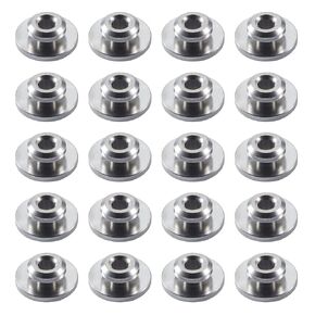 Eyourlife 1/8" Level Wheel Protector Sleeve Cable Railing Kit, Cable Railing Grommet, T316 Steel Cable Railing Protective Sleeves (20, Silver, 1/8")