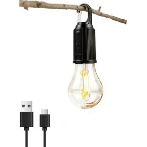 Camping Lights Rechargeable, Tent Lights, Camping Essentials, Flashlights for Camping with 3 Lighting Degree, Timer Function, Hand Camping Lantern for Hiking, Backpacking, Emergency Outage