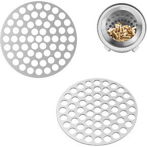 6.2 Inch Pellet Adapter for Solo Stove Mesa XL Campfire Fire Pit, Pellet Grate Accessories for Outdoor Mini Camping Stove, Round Fire Pit Dual Fuel Wood Pellet Plate, Stainless Steel, Set of 2