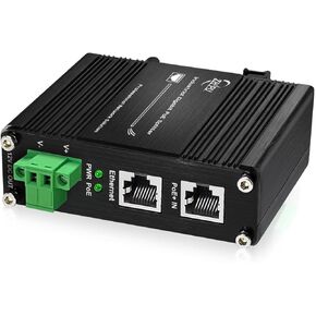 Gigabit Poe الصناعي+ Splitter Poe IEEE802.3 في 95W إدخال 24V DC OUTPOR