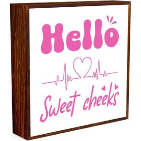 علامة حمام مضحكة، رف الحمام ديكور مكتب ديكور صندوق خشبي لافتة صندوق لوحة خشبية ريفية للمنزل والمكتب والحمام ورف المرحاض لتزيين الطاولة، إنها دائمًا قمر كامل هنا. (الرجعية) in Kuwait