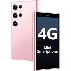 Mini Smartphone 4G Onlocked Kid Smart Phone 3.0 '' HD Touch Screen الأصغر في العالم ، بطارية محمولة 2000 مللي أمبير في الساعة Sim Sim Little Mobile مع هاتف محمول معرف الوجه للطالب 3 جيجابايت+32 جيجابايت أسود