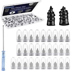 NACHLYNN 50 قطعة من مسامير إصلاح الإطارات، أداة براغي مطاطية ذاتية التنصت، أداة إصلاح إطارات الخدمة الذاتية NAI لشاحنة الدراجات النارية للسيارة