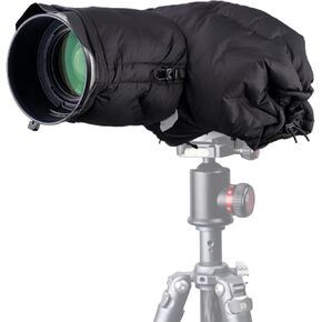 PGYTECH CAMERA COMPAIN دافئ بارد لكاميرات DSLR مع عدسة من 150 مم إلى 450 مم ، واقي الغطاء الشتوي ، وقابل الثلج القابل للتعديل ، وأكمام عدسة الكاميرا المقاومة للماء