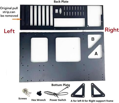 DIY Gaming Computer Case, ATX Open Chassis Case Rack Open Air Pc Case for ATX/M-ATX/ITX Motherboards up to 305x245mm in Kuwait