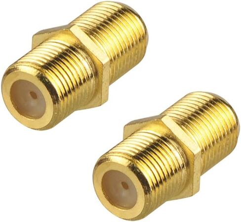 VCE Coaxial Cable Connector 6 Pack, Gold-Plated Coax Female to Female Connector for RG6/RG59 Coaxial Cable Extend in Kuwait