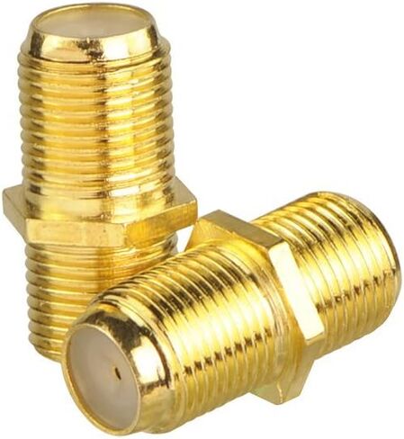 VCE Coaxial Cable Connector 6 Pack, Gold-Plated Coax Female to Female Connector for RG6/RG59 Coaxial Cable Extend in Kuwait