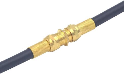 VCE Coaxial Cable Connector 6 Pack, Gold-Plated Coax Female to Female Connector for RG6/RG59 Coaxial Cable Extend in Kuwait