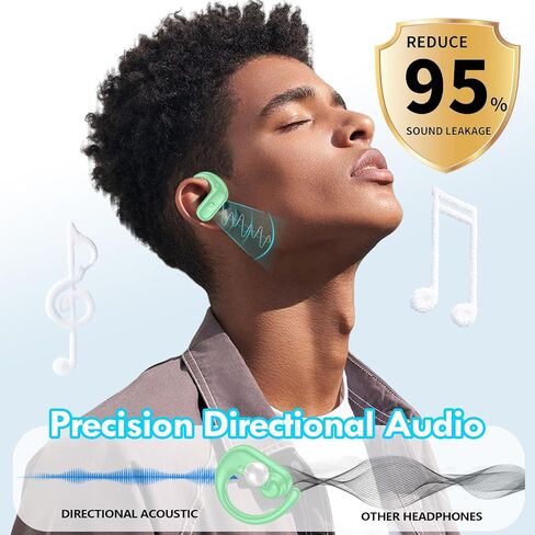 kurdene Wireless Earbuds Bluetooth Headphones Sport,Over Ear Buds with Deep Bass Sound,60Hrs Playtime Earphones Redesigned Comfort Fit with Earhooks for Running,Meeting,Workout-Black in Kuwait