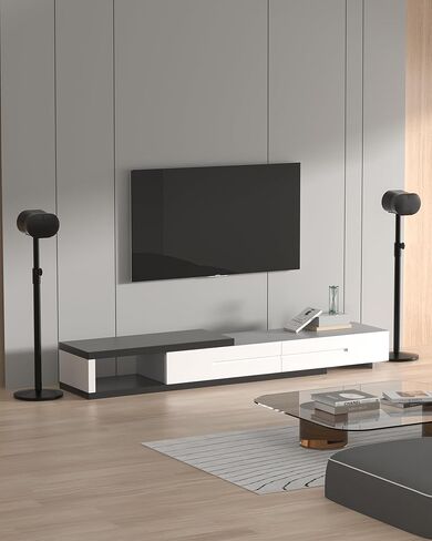 حامل مكبر صوت لشاشات الاستوديو اللاسلكية لحامل Sonos ERA 300 - زوج، ارتفاع قابل للتعديل حتى 47.24 بوصة، إعداد حامل مثالي لإدارة كبل حامل مكبر الصوت المحيطي (زوج) in Saudi Arabia