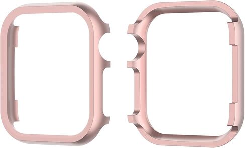 Metal Case Compatible with Apple Watch 38mm 42mm 40mm 44mm 41mm 45mm 49mm, Women Men Aluminium Full Coverage Bumper Protective Frame Cover Compatible with iWatch Ultra 2 1 Series 9 8 7 6 5 4 3 2 1 SE in Kuwait