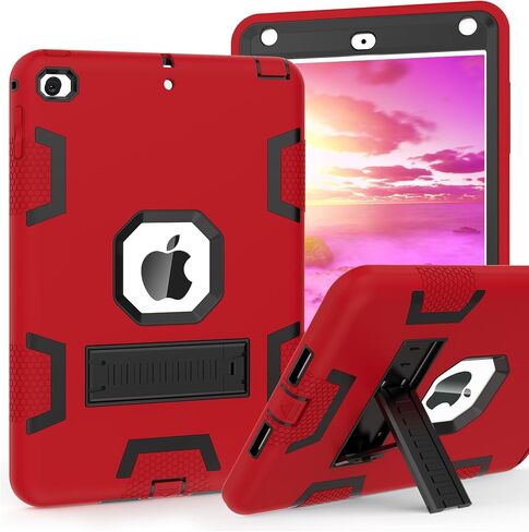 CCMAO IPAD MINI 5 CASE 2019 ، IPAD MINI 4 CASE 2015 ، غطاء حماية هجينة مقاوم للصدمات الثقيلة لجيل iPad Mini 5/4th 7.9 بوصة ، للأطفال للأطفال ، الأرجواني+الأخضر in Kuwait
