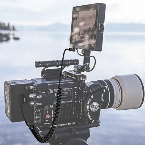 كابلات Alvin DTAP إلى DC Cable Cable for Atomos Ninja V ، D-TAP إلى 2.1 DC كابل الطاقة الأيمن للزاوية اليمنى لمساعدة التصميم الأسود ، Smallhd 702 ، لشاشة FW568 FW568 ، Ultra Soft in Kuwait