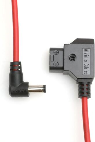 كابلات Alvin DTAP إلى DC Cable Cable for Atomos Ninja V ، D-TAP إلى 2.1 DC كابل الطاقة الأيمن للزاوية اليمنى لمساعدة التصميم الأسود ، Smallhd 702 ، لشاشة FW568 FW568 ، Ultra Soft in Kuwait