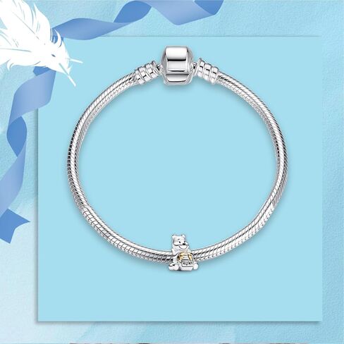 H.ZHENYUE S925 Sterling Silver Charm Pendant Dangle Beads Mouse Lollipop for Bracelet Necklace for Women Girls Gifts in Saudi Arabia