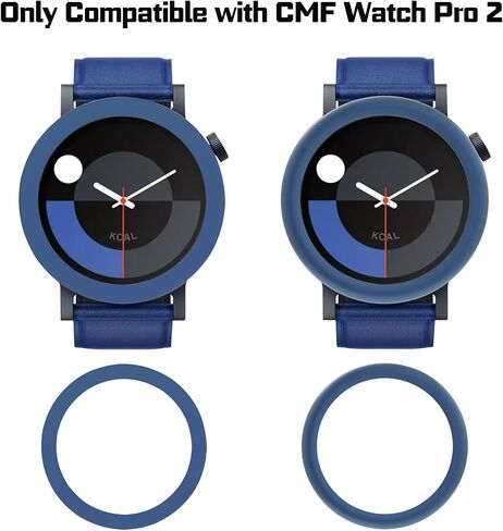 2 Pack Bezel Ring for CMF Watch Pro 2 Smartwatch, Replacement Metal Bezel Protector Case Accessories for CMF Watch Pro 2 Smartwatch for Men Women(Dark Grey) in Kuwait