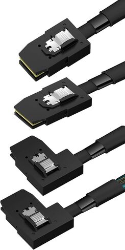 mSAS Cable SFF-8087 Front to 4*SATA for SAS/RAID Controllers, HDD, Backplanes and Server, 9/10/23/24 in. in Kuwait