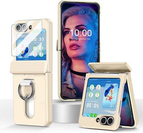 تم تصميمه لحالة محفظة Samsung Galaxy Z Flip 6/5 ، وقم بتقليب 6/5 محفظة مع حامل البطاقة وحامي الشاشة وحماية المفصلات مقاومة للصدمة. in Kuwait