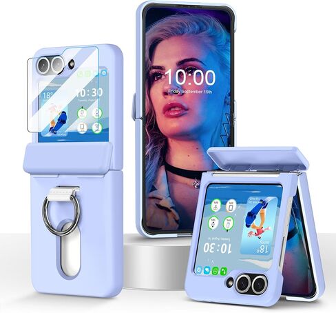 تم تصميمه لحالة محفظة Samsung Galaxy Z Flip 6/5 ، وقم بتقليب 6/5 محفظة مع حامل البطاقة وحامي الشاشة وحماية المفصلات مقاومة للصدمة. in Kuwait