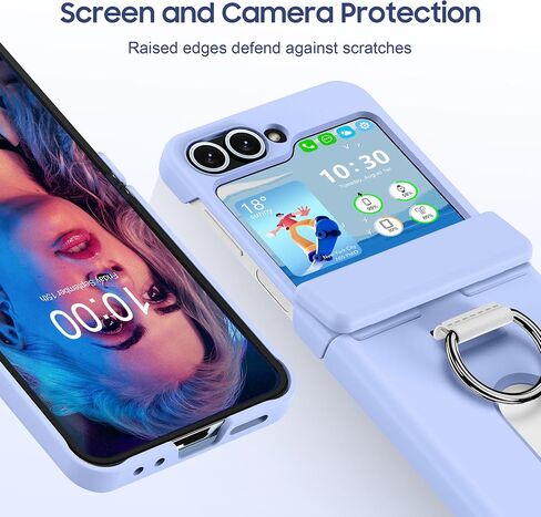 تم تصميمه لحالة محفظة Samsung Galaxy Z Flip 6/5 ، وقم بتقليب 6/5 محفظة مع حامل البطاقة وحامي الشاشة وحماية المفصلات مقاومة للصدمة. in Kuwait