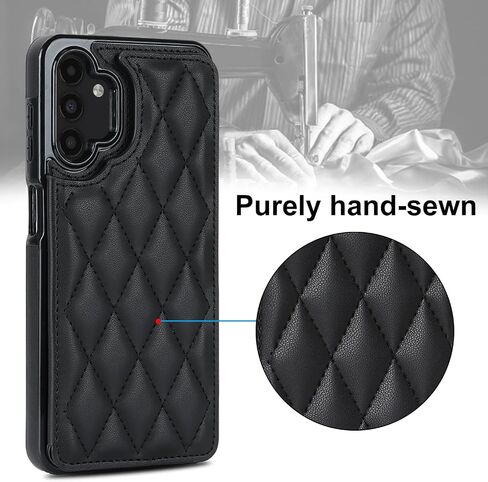 Asuwish Phone Case for Samsung Galaxy A13 4G/5G Wallet Cover with Tempered Glass Screen Protector and Leather RFID Card Holder Stand Cell Accessories A04s M13 G5 A 13 LTE 13A 2022 Women Men Rose Gold in Kuwait