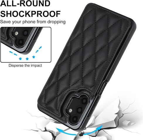 Asuwish Phone Case for Samsung Galaxy A13 4G/5G Wallet Cover with Tempered Glass Screen Protector and Leather RFID Card Holder Stand Cell Accessories A04s M13 G5 A 13 LTE 13A 2022 Women Men Rose Gold in Kuwait